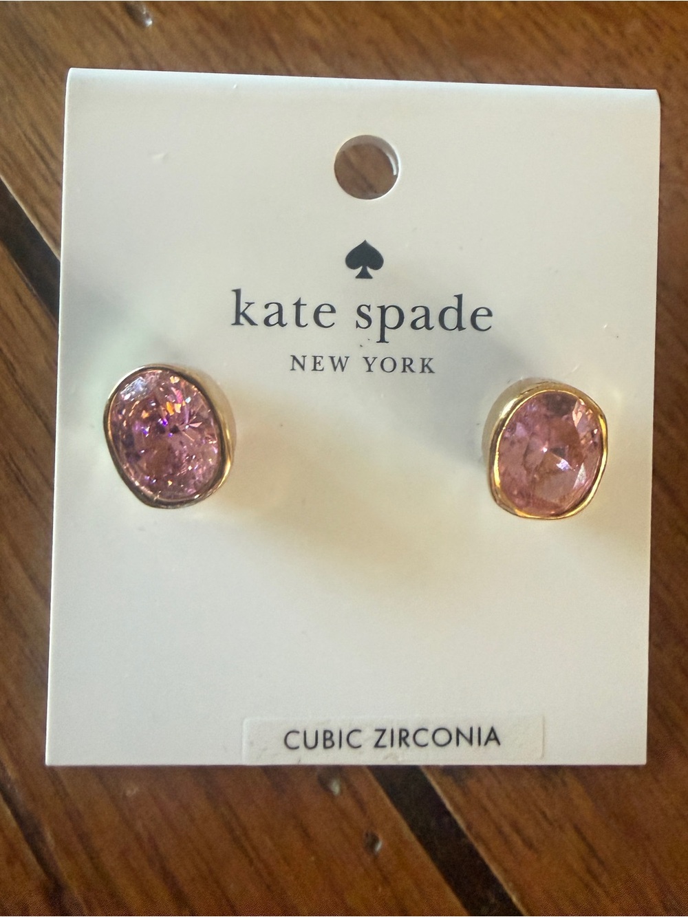 Kate spade pink high shine studs